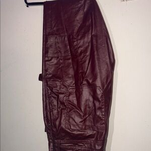 Fashion Nova Men's Deep Red Cargo Pants